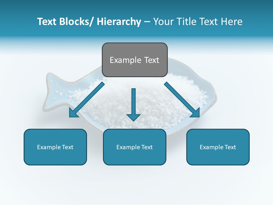 White Salt Crystals Grains Of Salt PowerPoint Template