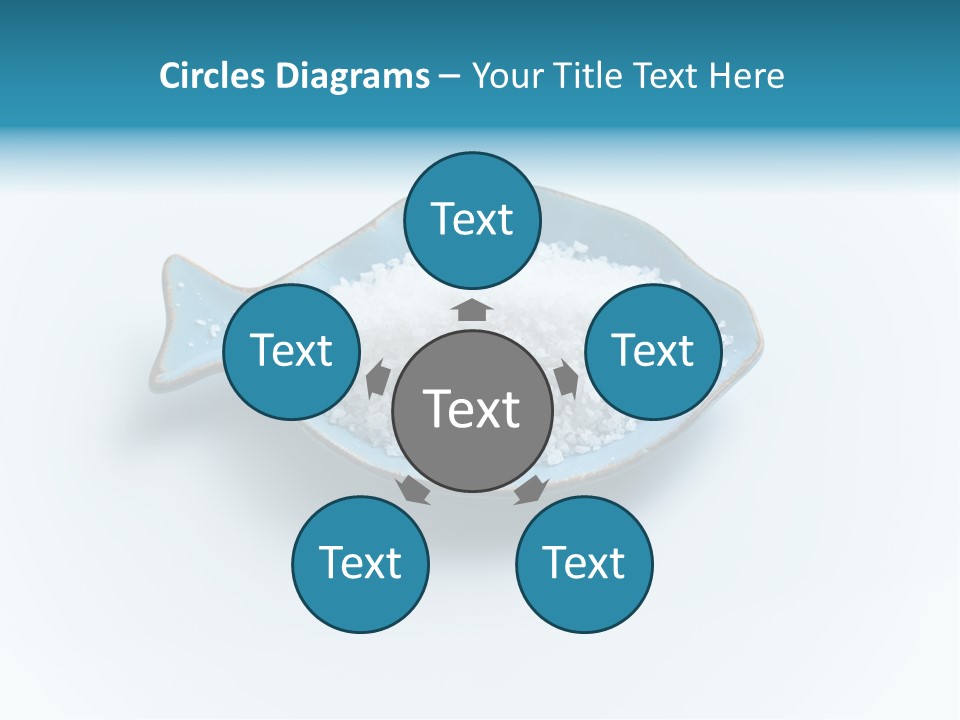 White Salt Crystals Grains Of Salt PowerPoint Template