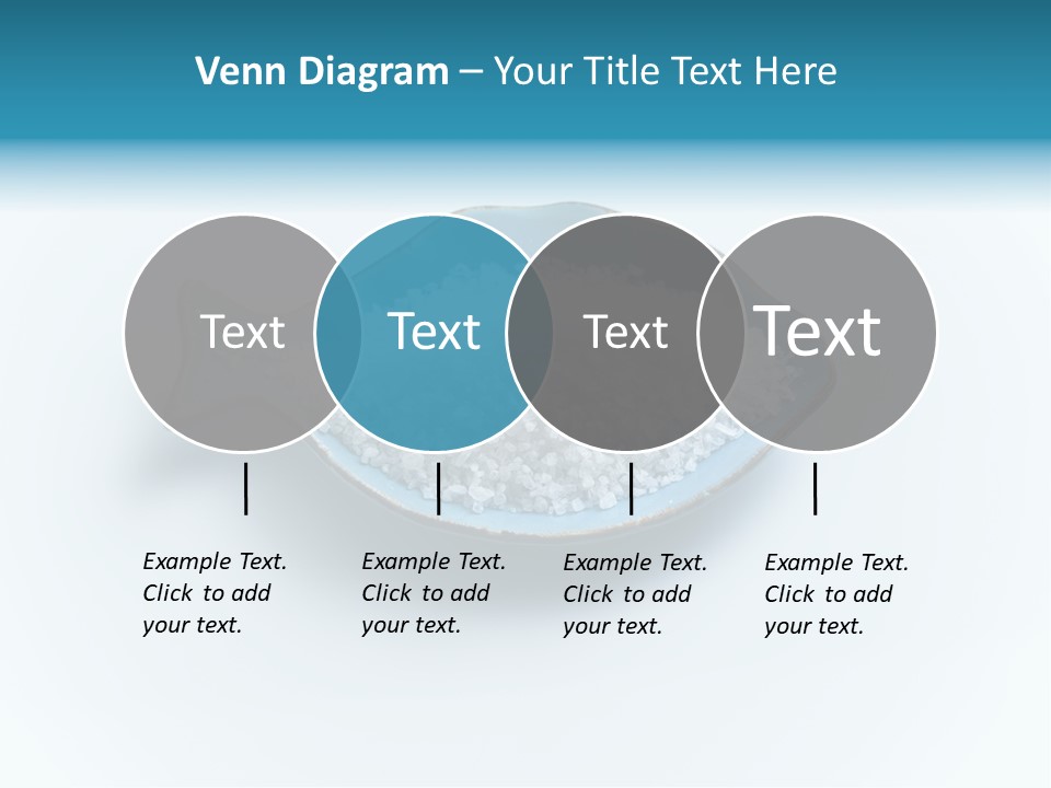 White Salt Crystals Grains Of Salt PowerPoint Template