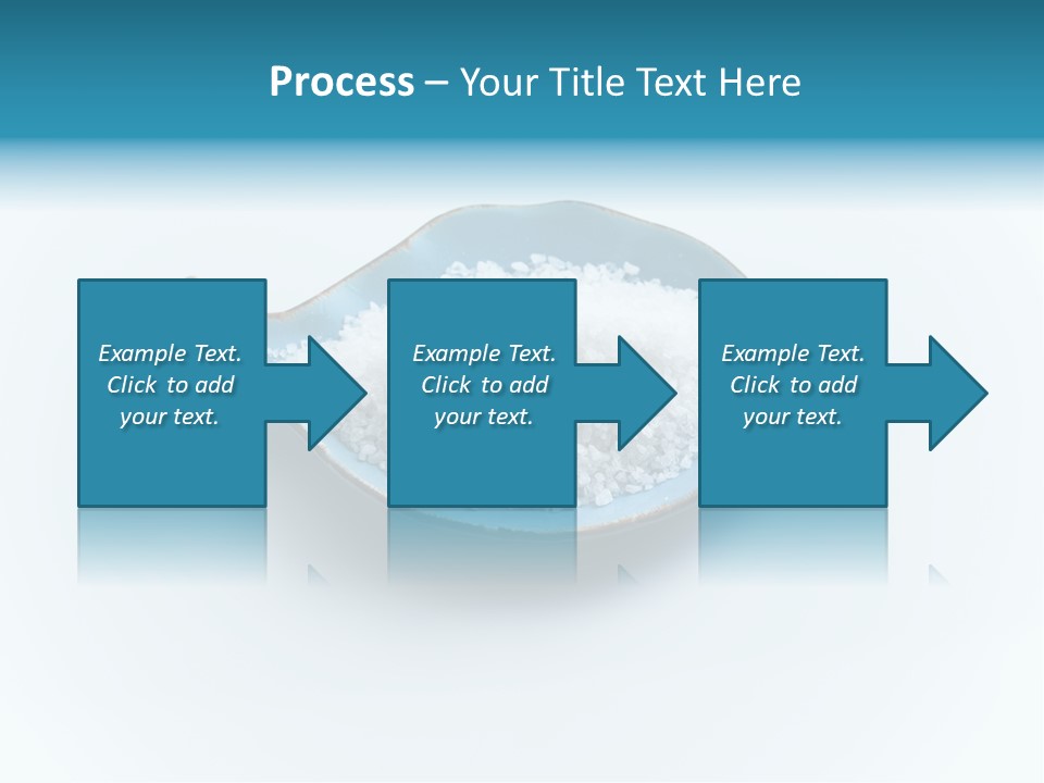 White Salt Crystals Grains Of Salt PowerPoint Template