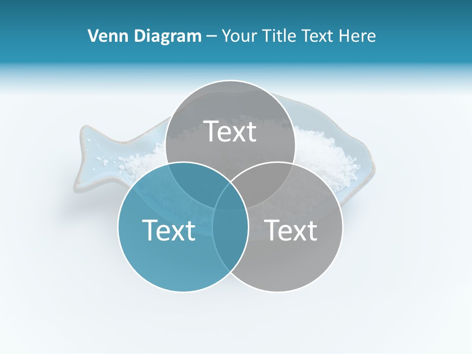White Salt Crystals Grains Of Salt PowerPoint Template