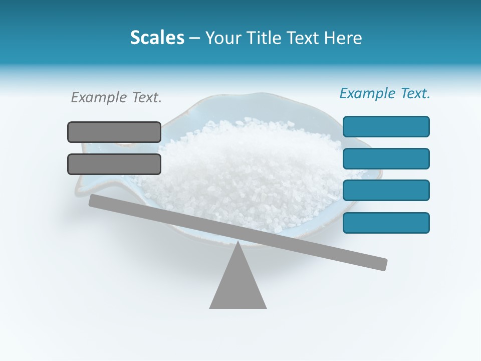 White Salt Crystals Grains Of Salt PowerPoint Template