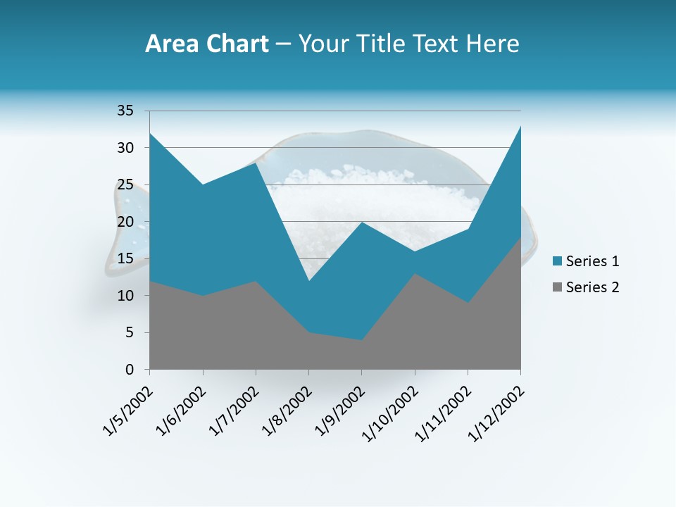 White Salt Crystals Grains Of Salt PowerPoint Template