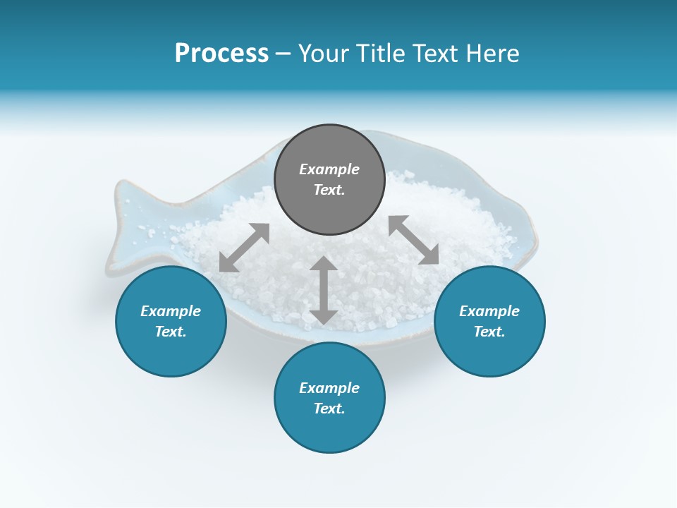 White Salt Crystals Grains Of Salt PowerPoint Template