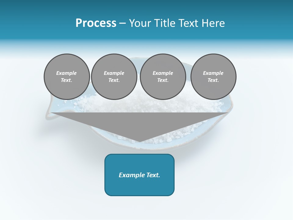 White Salt Crystals Grains Of Salt PowerPoint Template