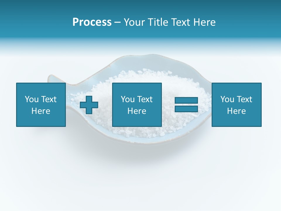 White Salt Crystals Grains Of Salt PowerPoint Template