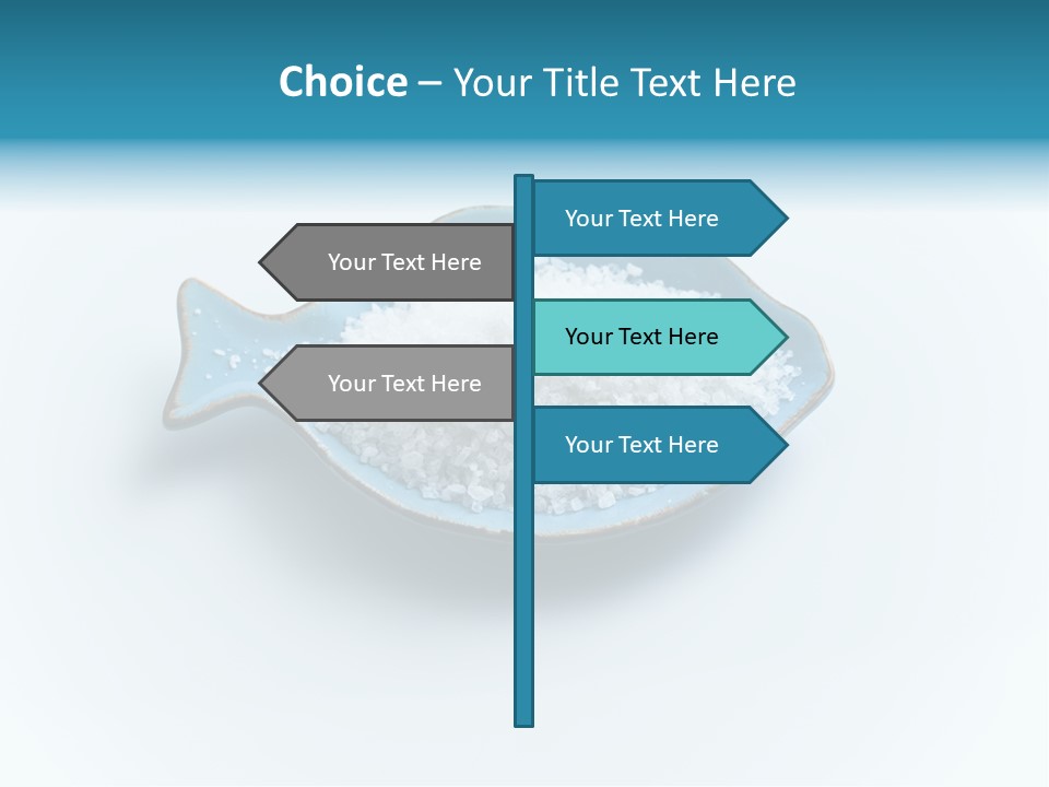 White Salt Crystals Grains Of Salt PowerPoint Template