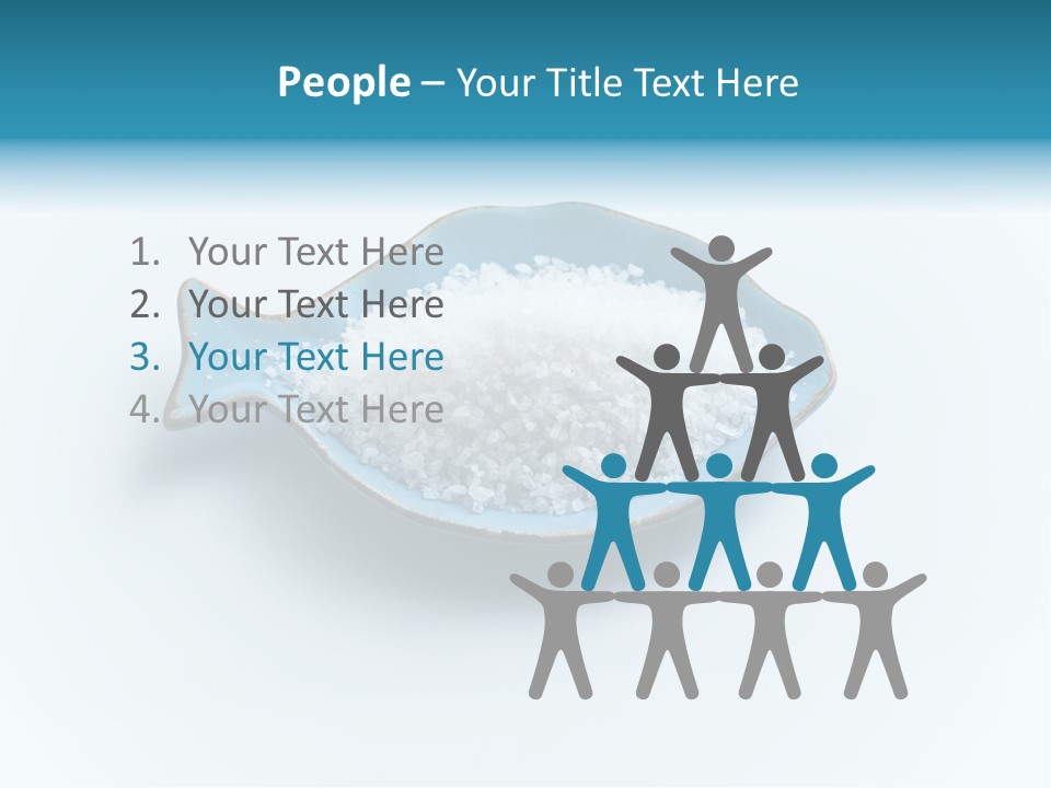 White Salt Crystals Grains Of Salt PowerPoint Template