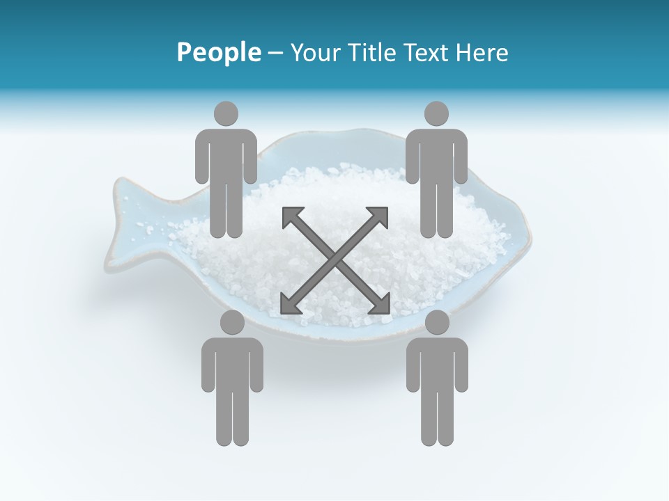 White Salt Crystals Grains Of Salt PowerPoint Template