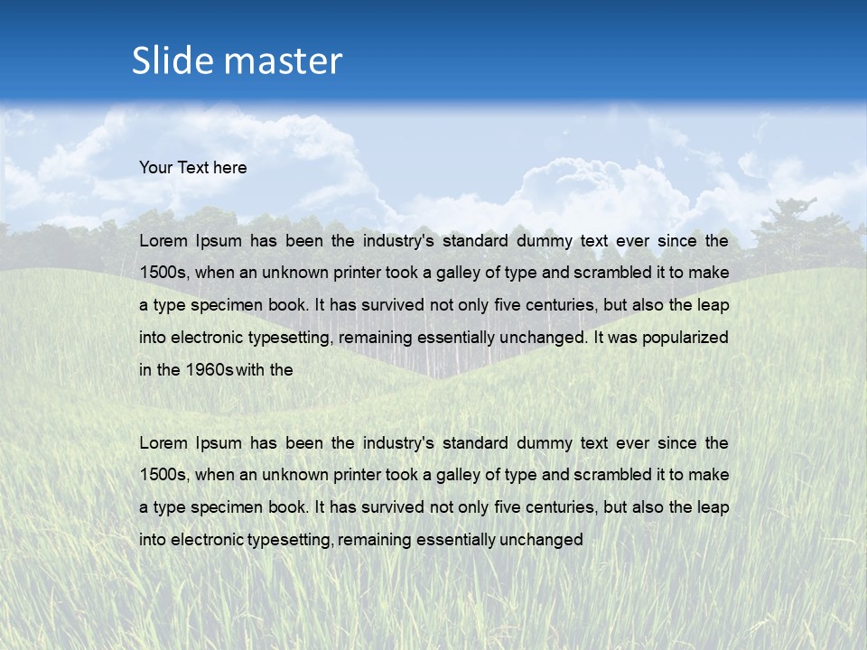 Eucalyptus Wide Organic Food PowerPoint Template