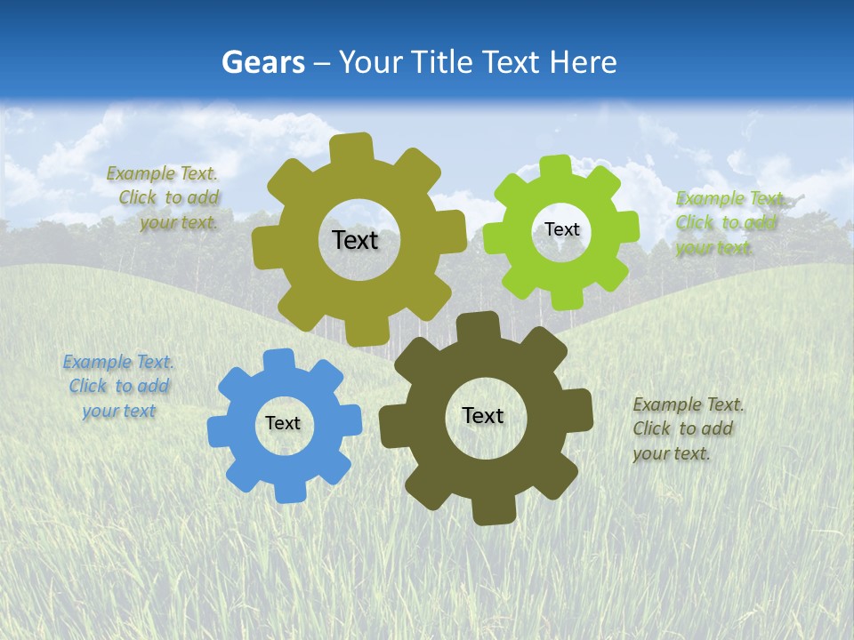 Eucalyptus Wide Organic Food PowerPoint Template