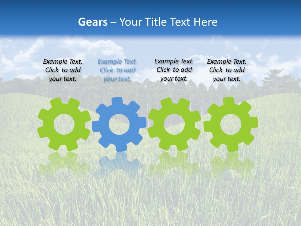 Eucalyptus Wide Organic Food PowerPoint Template