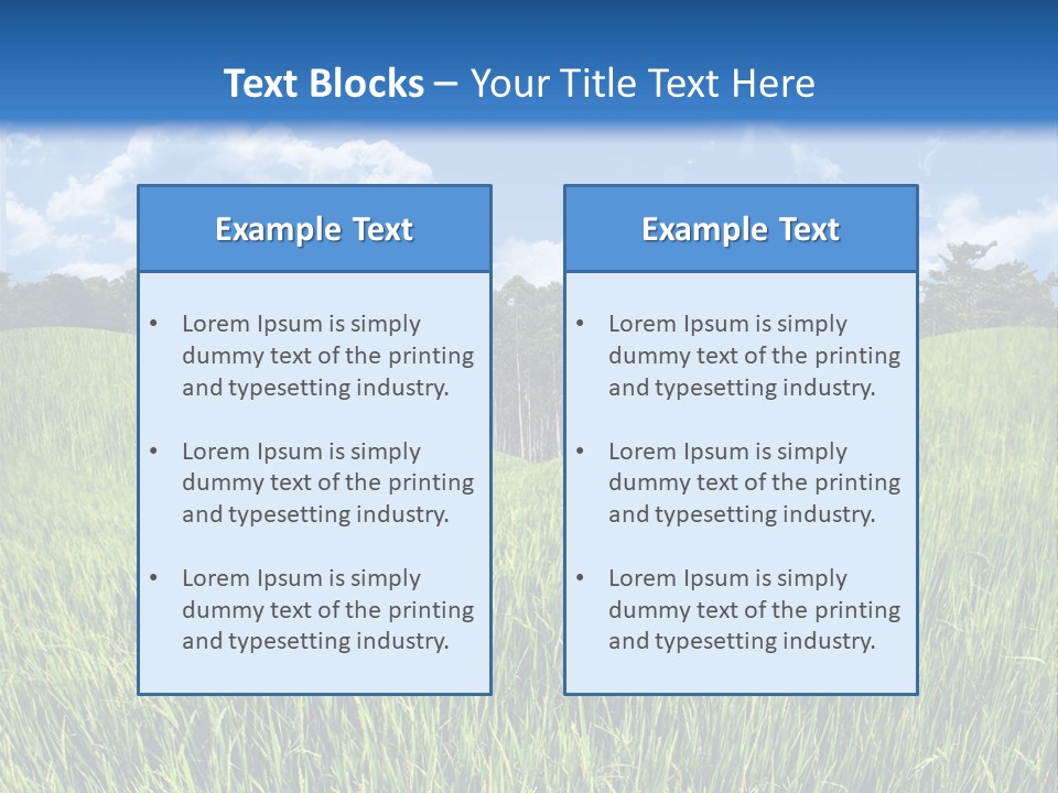 Eucalyptus Wide Organic Food PowerPoint Template