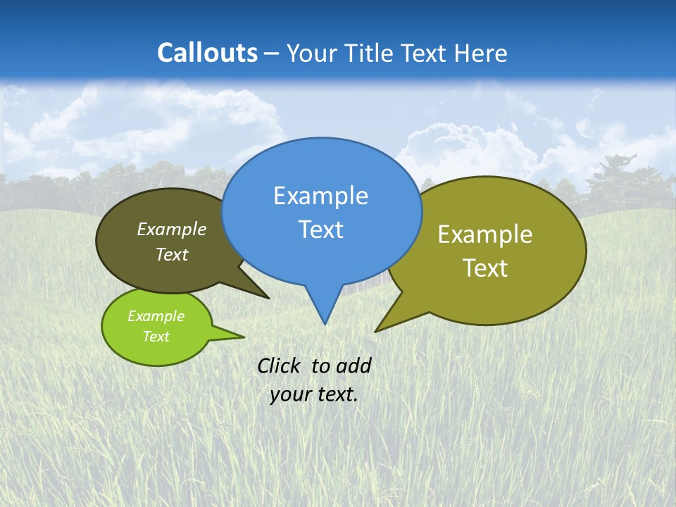 Eucalyptus Wide Organic Food PowerPoint Template