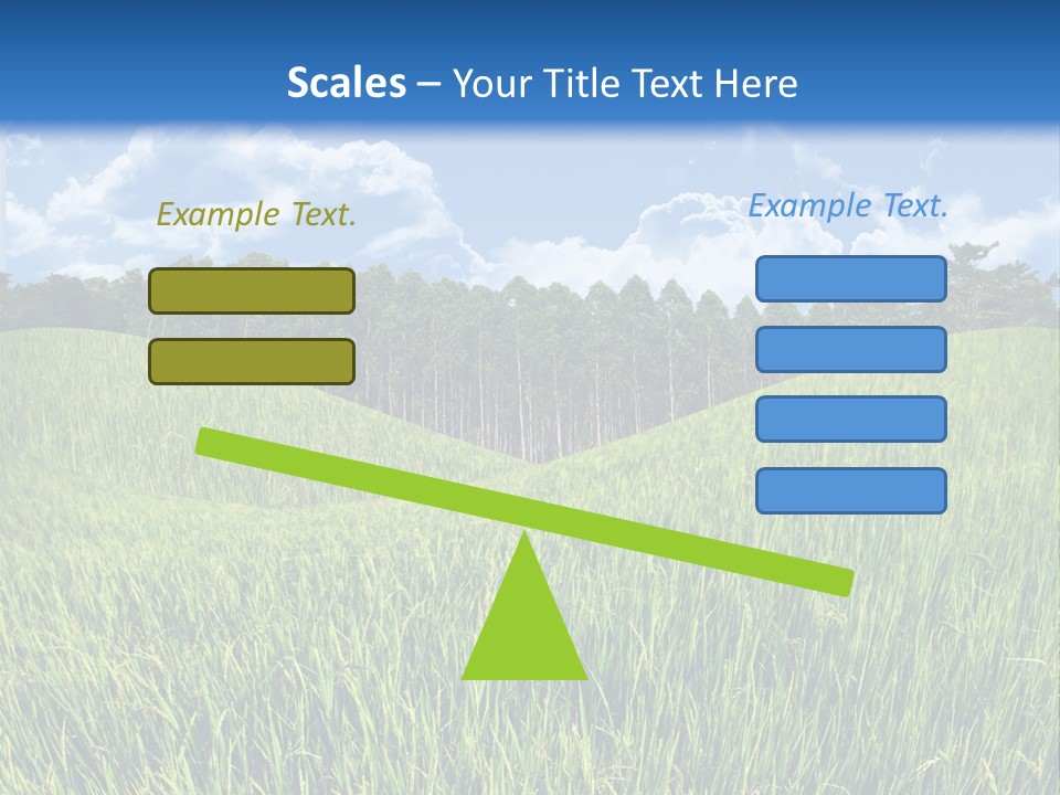 Eucalyptus Wide Organic Food PowerPoint Template