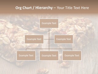A Wooden Table Topped With Granola And Nuts PowerPoint Template