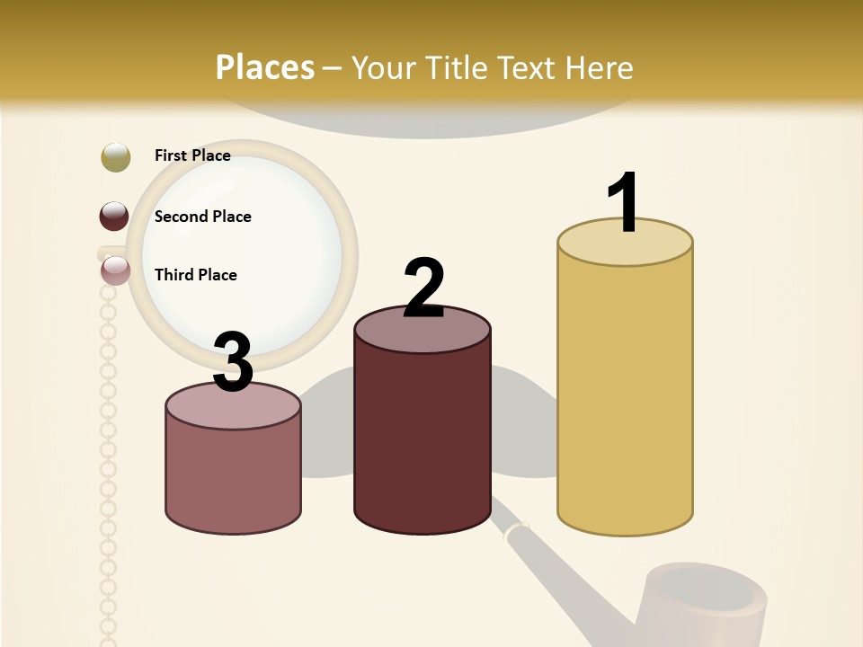 Pipe Element Antique PowerPoint Template