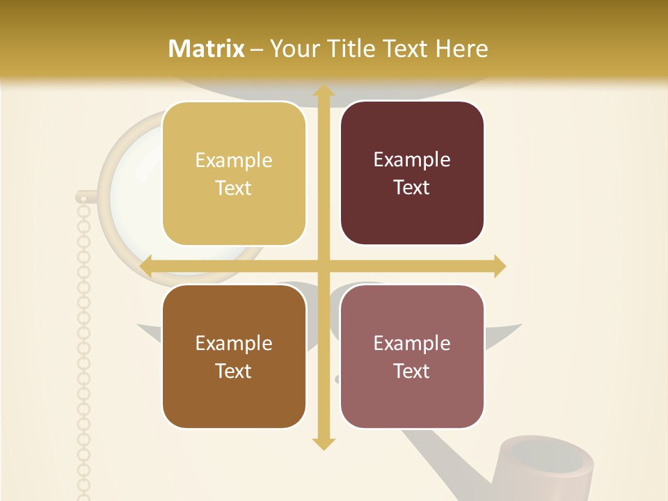 Pipe Element Antique PowerPoint Template