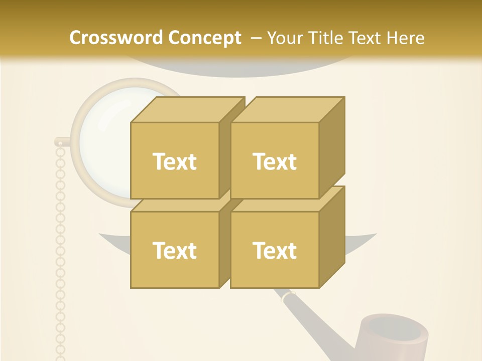 Pipe Element Antique PowerPoint Template