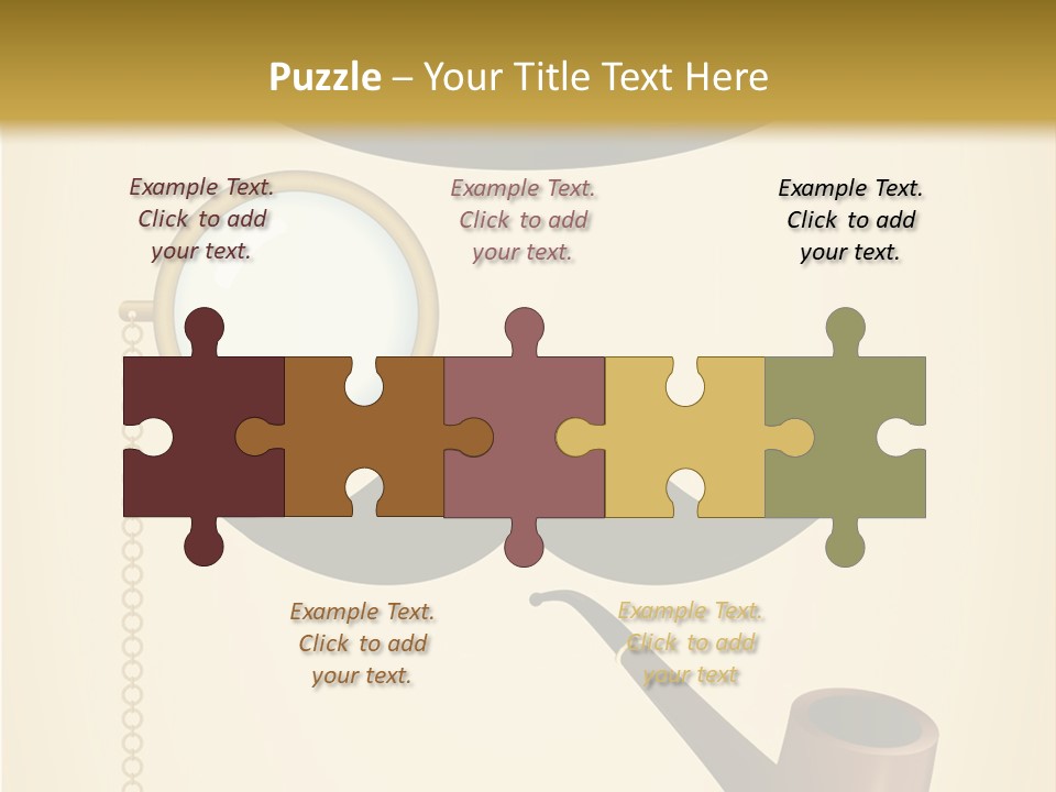 Pipe Element Antique PowerPoint Template