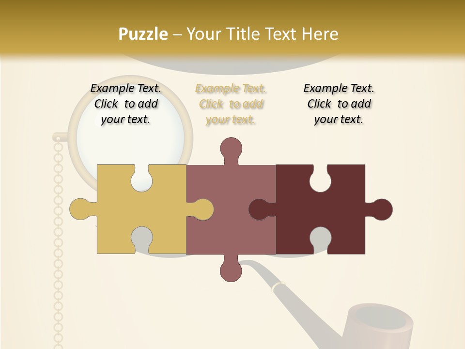 Pipe Element Antique PowerPoint Template