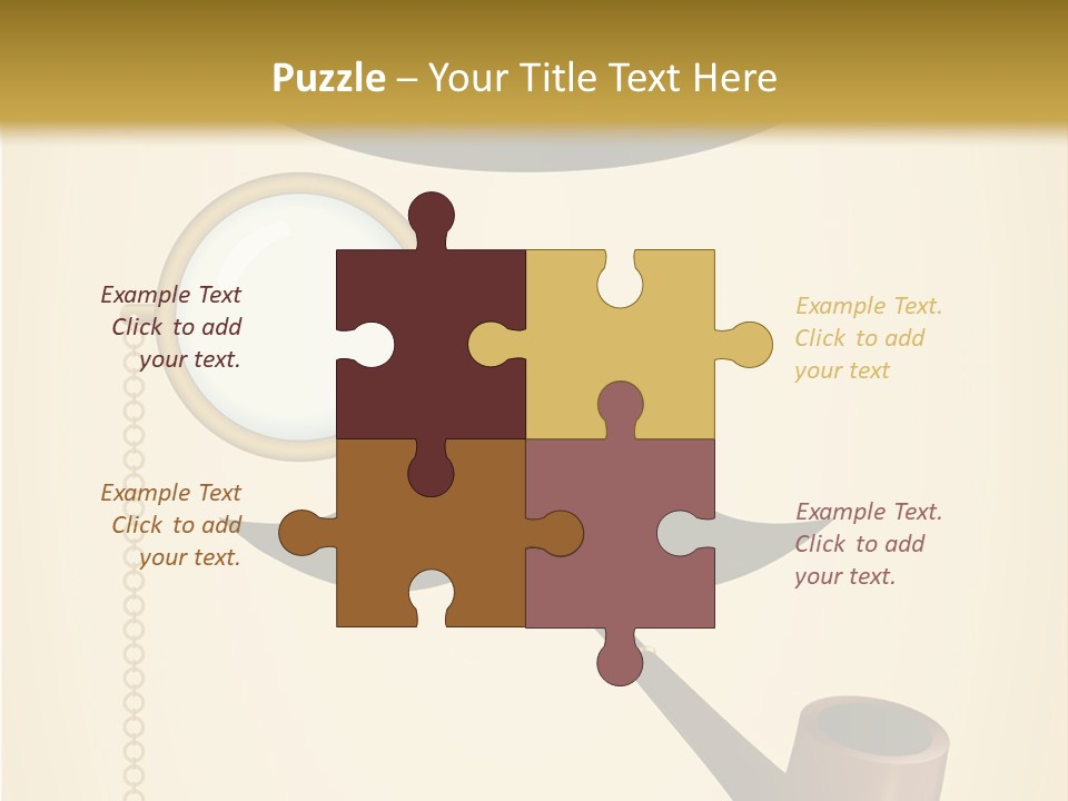 Pipe Element Antique PowerPoint Template