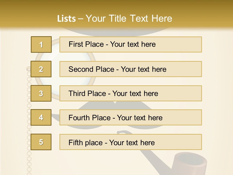 Pipe Element Antique PowerPoint Template