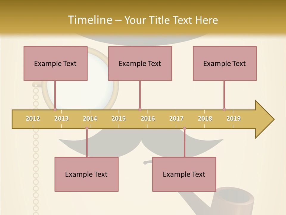 Pipe Element Antique PowerPoint Template