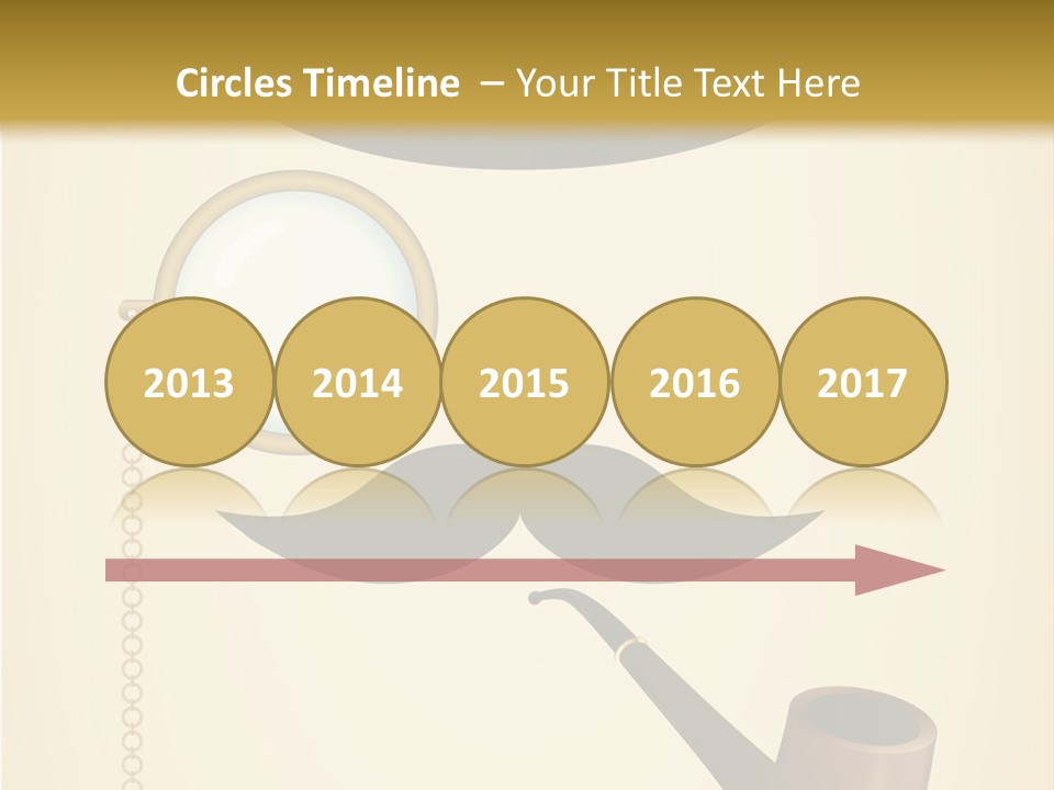 Pipe Element Antique PowerPoint Template