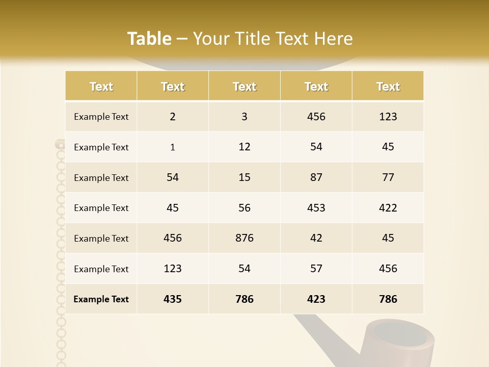 Pipe Element Antique PowerPoint Template