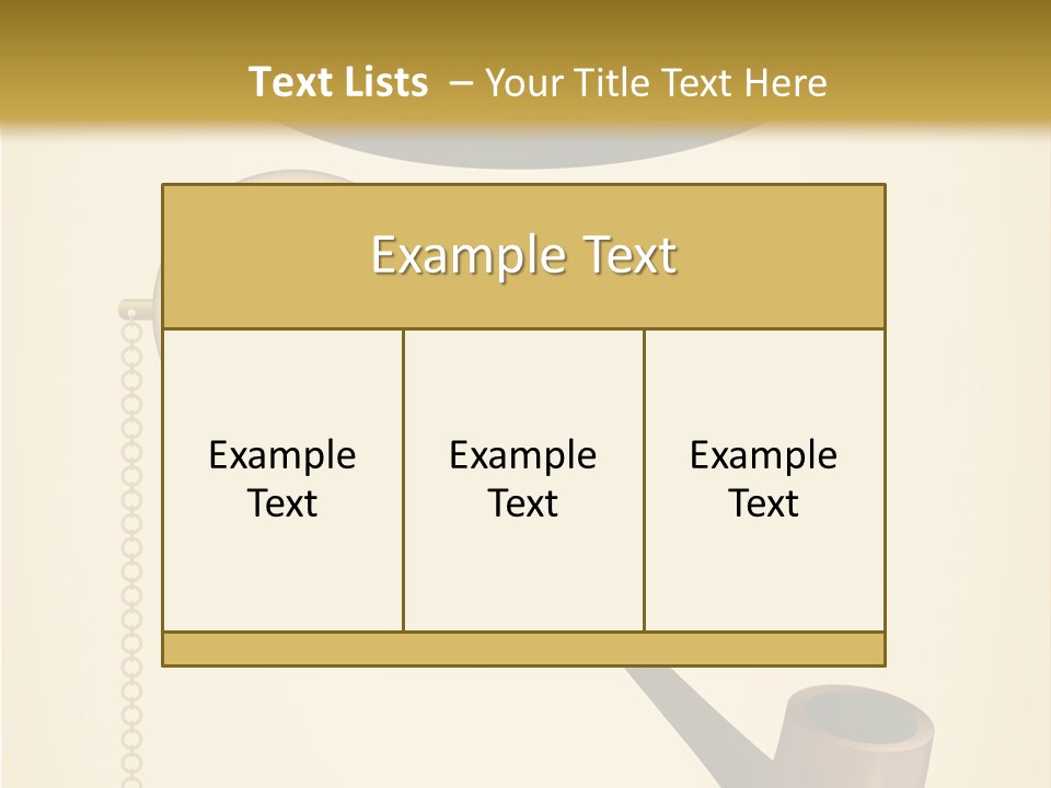 Pipe Element Antique PowerPoint Template