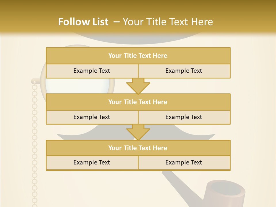 Pipe Element Antique PowerPoint Template