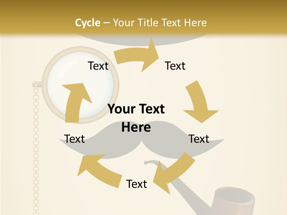 Pipe Element Antique PowerPoint Template