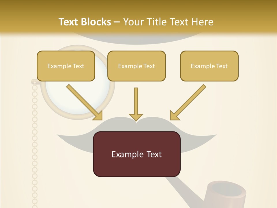 Pipe Element Antique PowerPoint Template