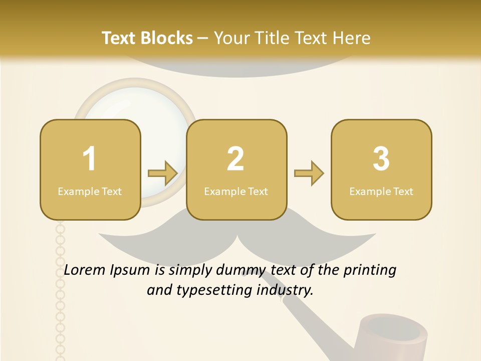 Pipe Element Antique PowerPoint Template
