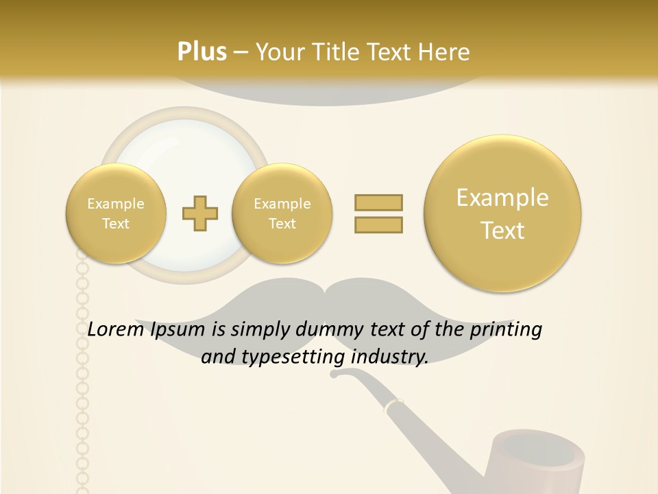 Pipe Element Antique PowerPoint Template