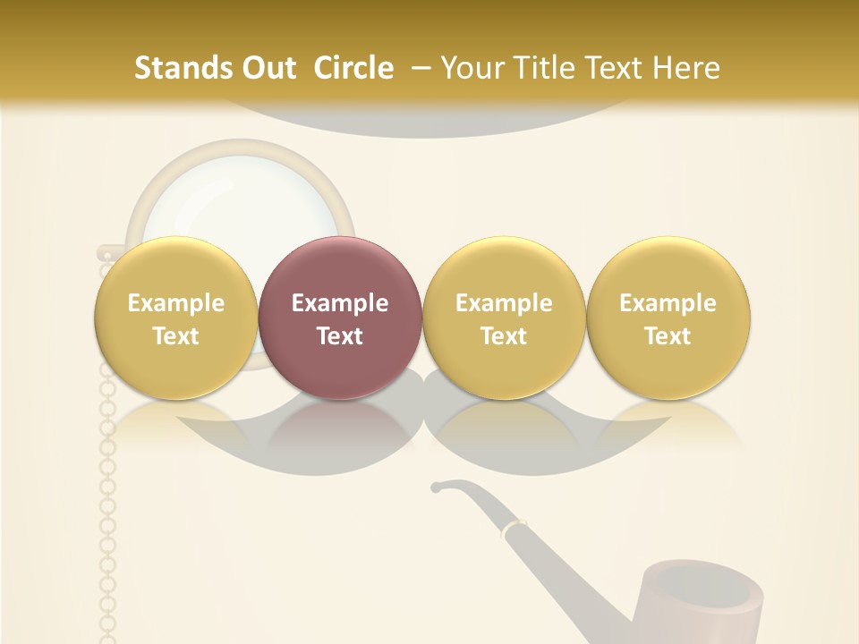 Pipe Element Antique PowerPoint Template