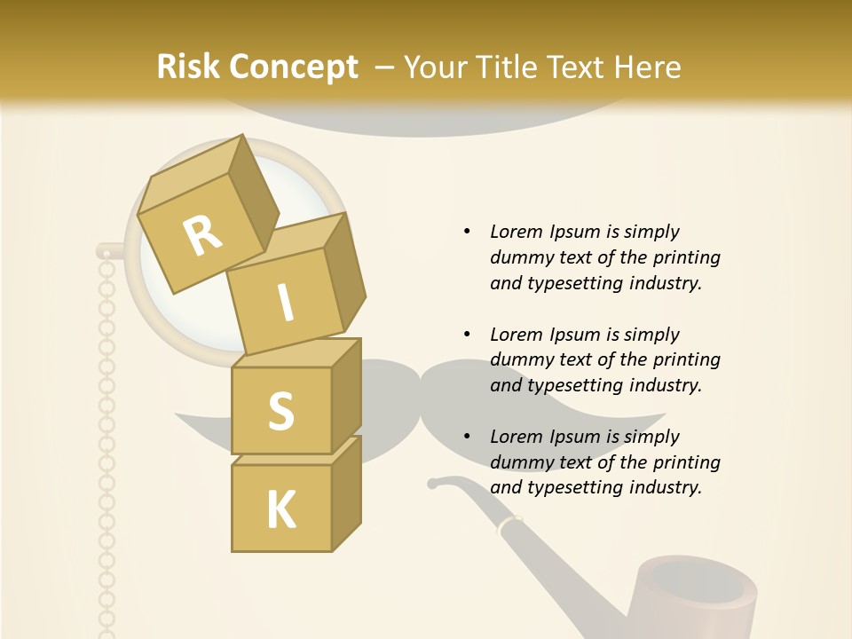 Pipe Element Antique PowerPoint Template