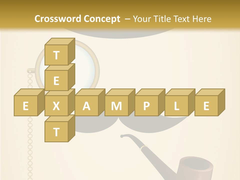Pipe Element Antique PowerPoint Template