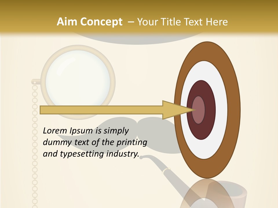 Pipe Element Antique PowerPoint Template