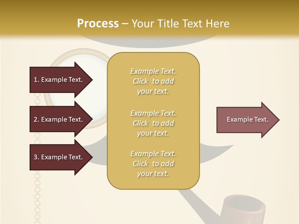Pipe Element Antique PowerPoint Template