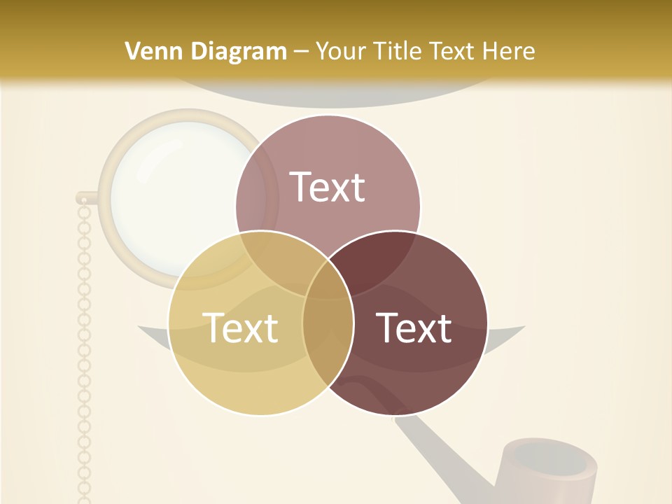 Pipe Element Antique PowerPoint Template