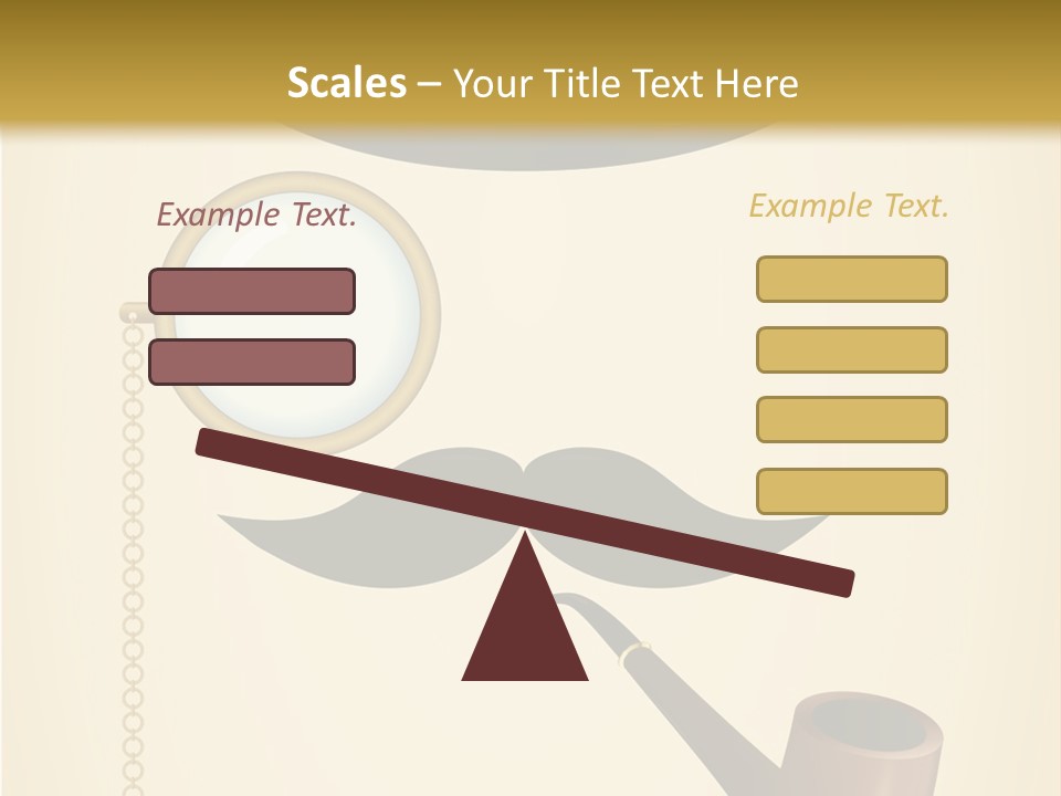 Pipe Element Antique PowerPoint Template
