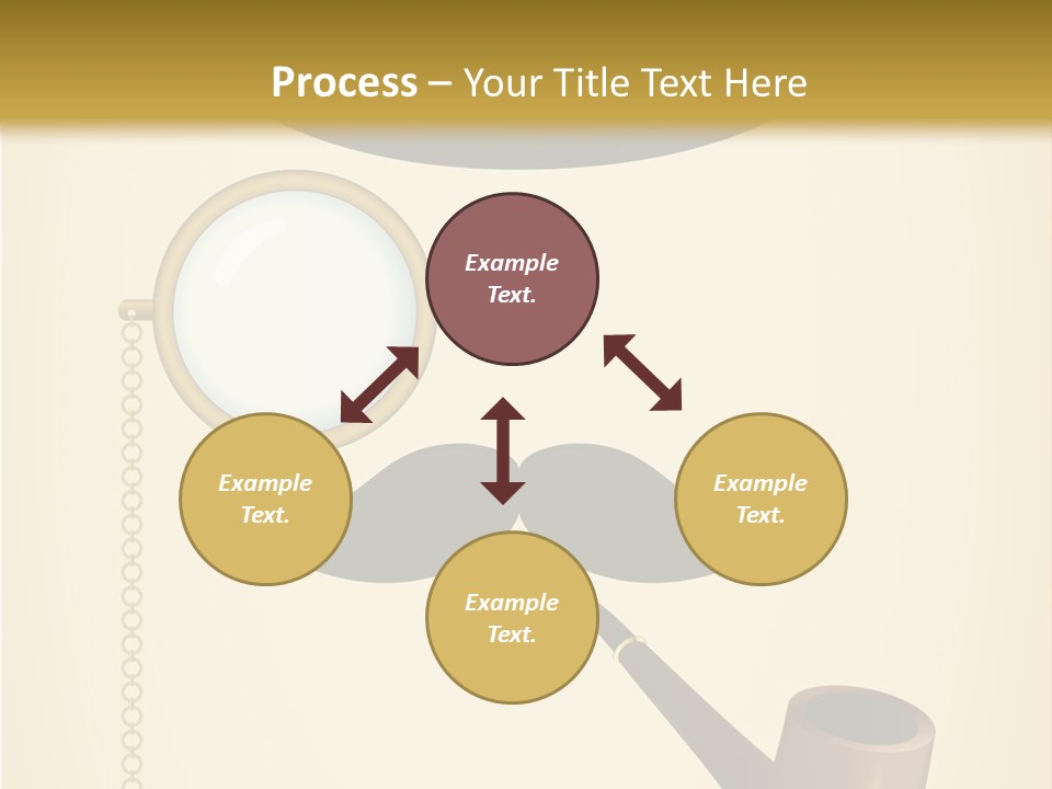 Pipe Element Antique PowerPoint Template