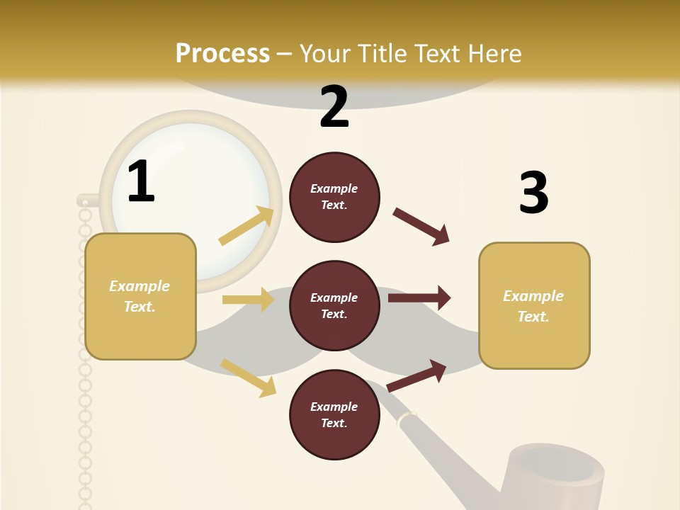 Pipe Element Antique PowerPoint Template