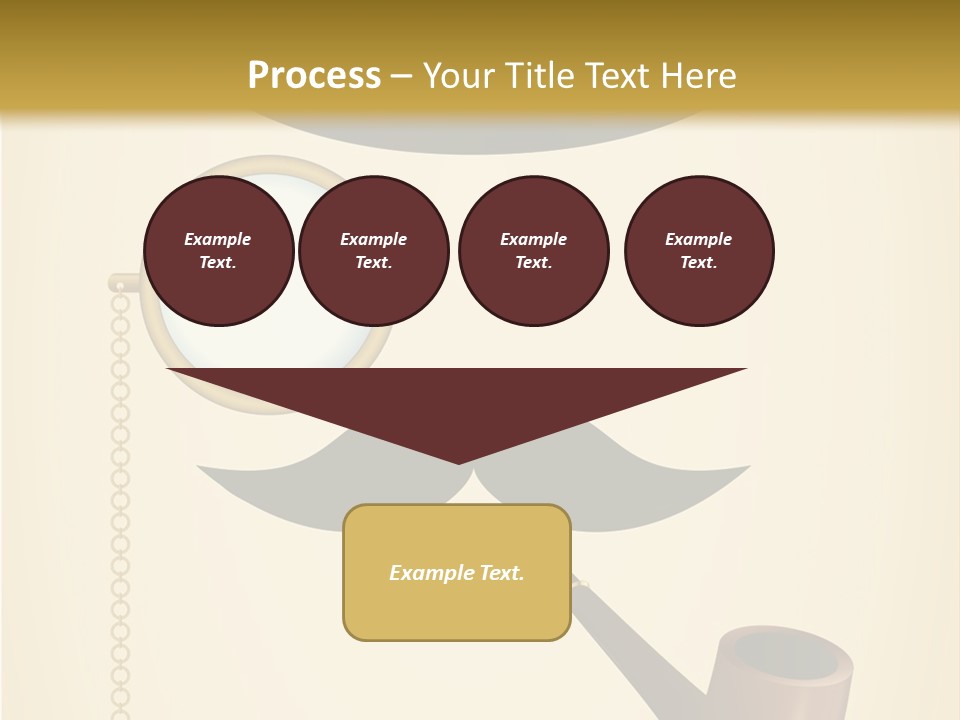 Pipe Element Antique PowerPoint Template