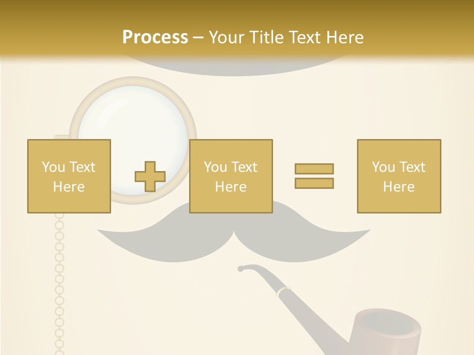 Pipe Element Antique PowerPoint Template