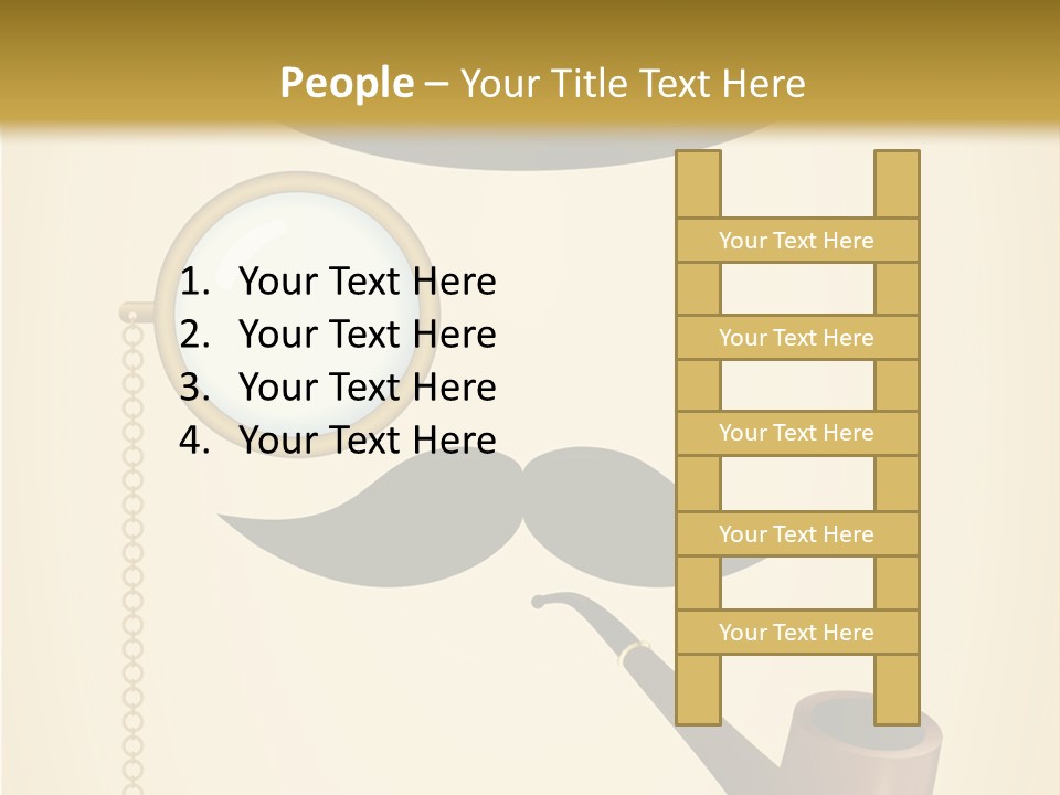 Pipe Element Antique PowerPoint Template