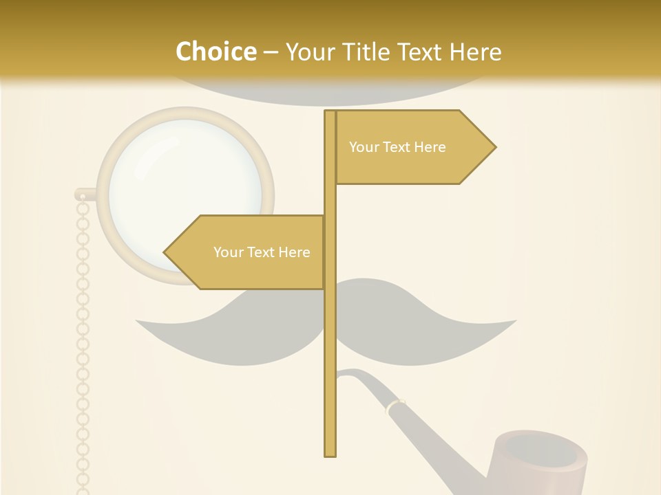 Pipe Element Antique PowerPoint Template