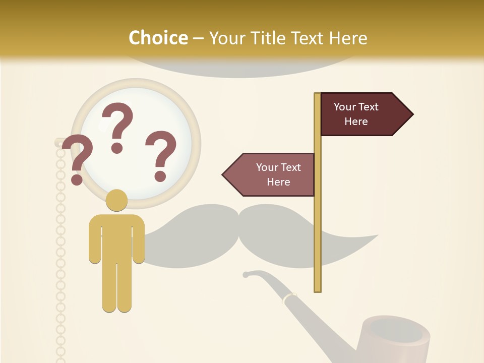 Pipe Element Antique PowerPoint Template